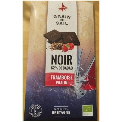 CHOCOLAT NOIR FRAMBOISE PRALIN