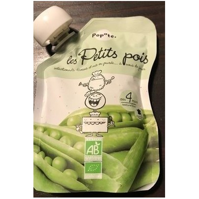 GOURDE COMPOTE PETITS POIS BIO