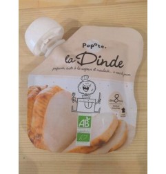 GOURDE PUREE DINDE 60 G BIO