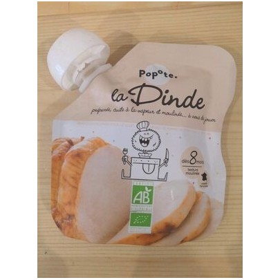 GOURDE PUREE DINDE 60 G BIO