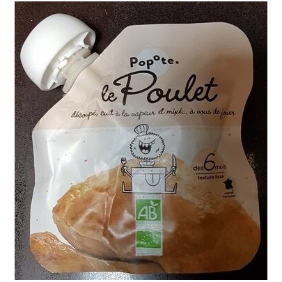 GOURDE PUREE POULET 60 G BIO