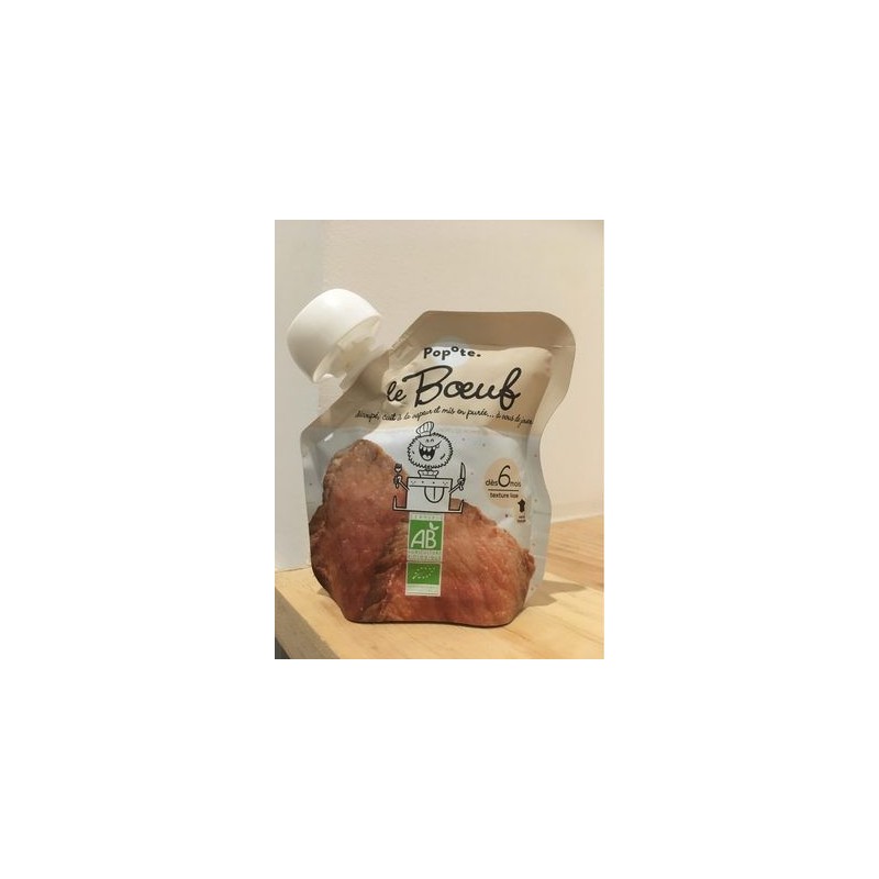 GOURDE PUREE BOEUF BIO 60 G