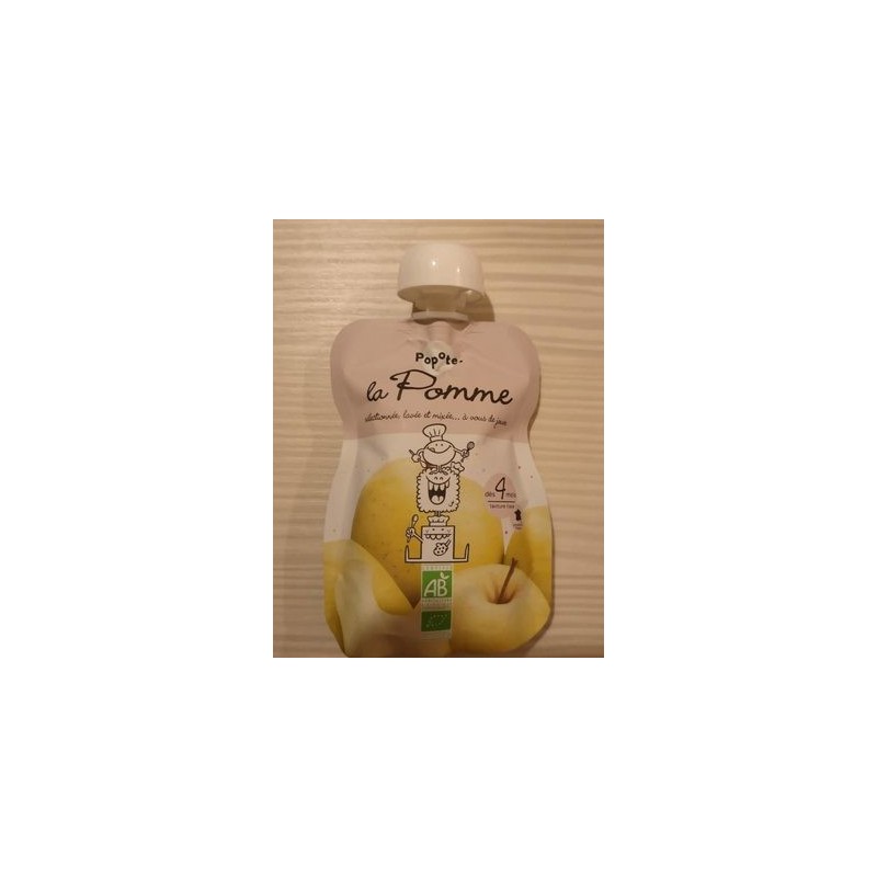 GOURDE COMPOTE POMME LISSE BIO GOURDE COMPOTE POMME LISSE BIO