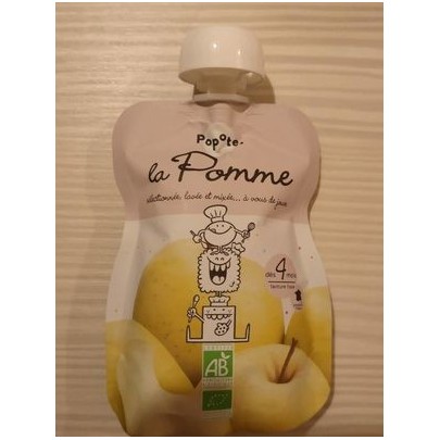 GOURDE COMPOTE POMME LISSE BIO
