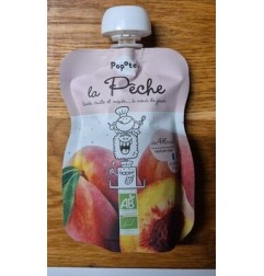 GOURDE COMPOTE PECHE BIO  120