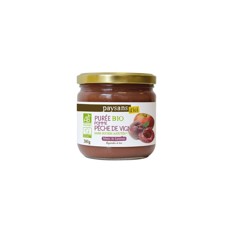 PUREE POMME PECHE DE VIGNE BIO PUREE POMME PECHE DE VIGNE BIO