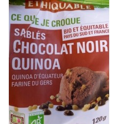 SABLE CHOCOLAT NOIR QUINOA BIO