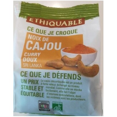 NOIX CAJOU CURRY BIO 100G