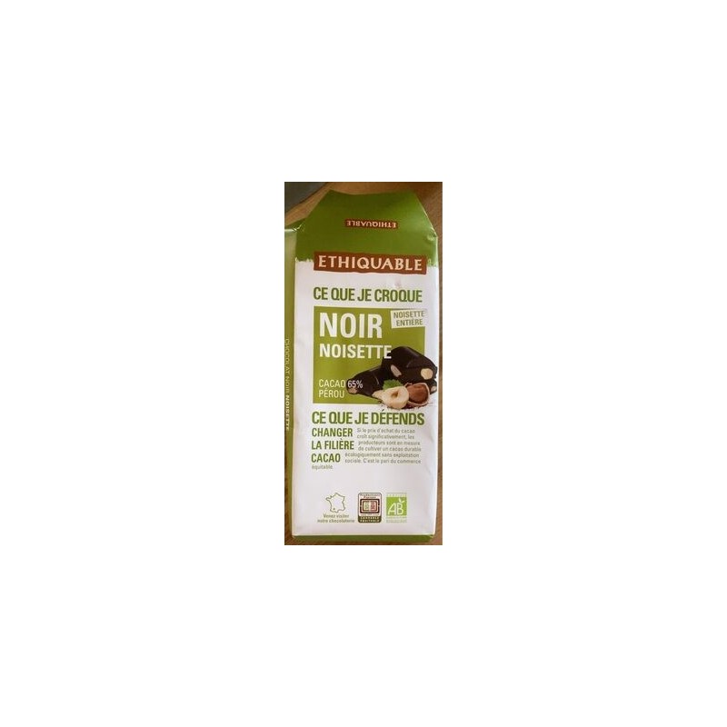 CHOCOLAT NOIR 65% NOISETTE PER CHOCOLAT NOIR 65% NOISETTE PER