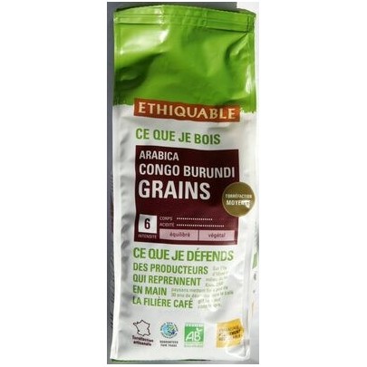 CAFE GRAINS CONGO BIO 500G