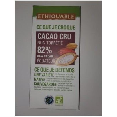 CHOCOLAT CRU 82%