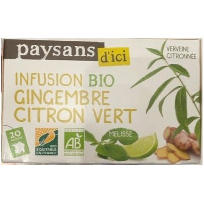 INFUSION GINGEMBRE CITRON VERT