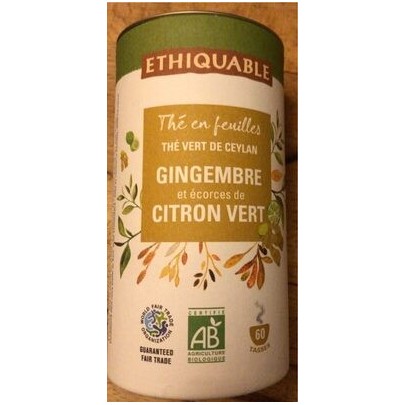 THE VERT GINGEMBRE ECORCE CITR
