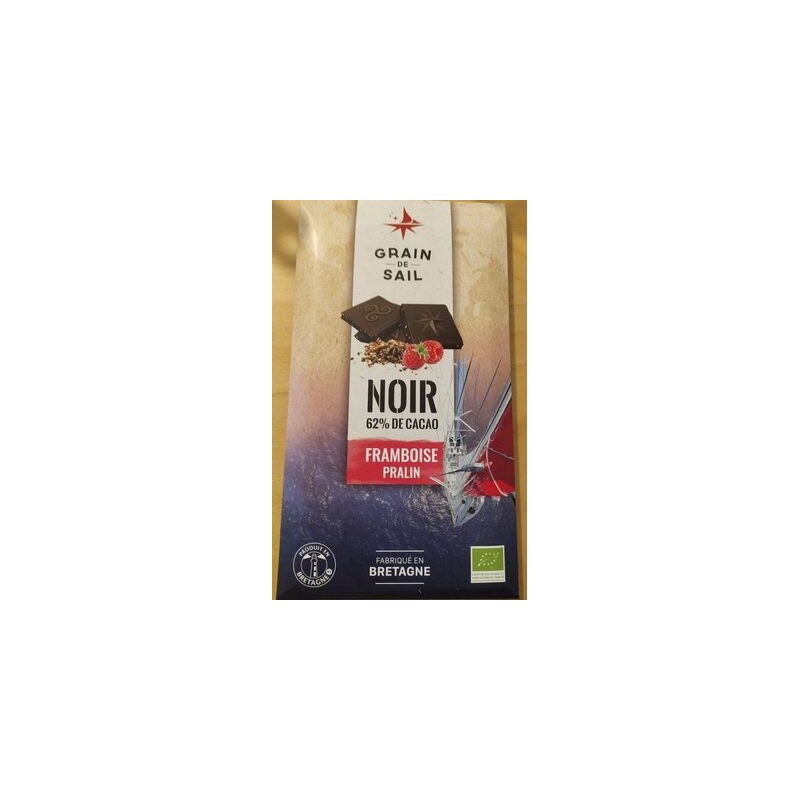 CHOCOLAT NOIR FRAMBOISE PRALIN