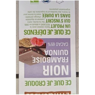 CHOCOLAT NOIR FRAMBOISE QUINOA