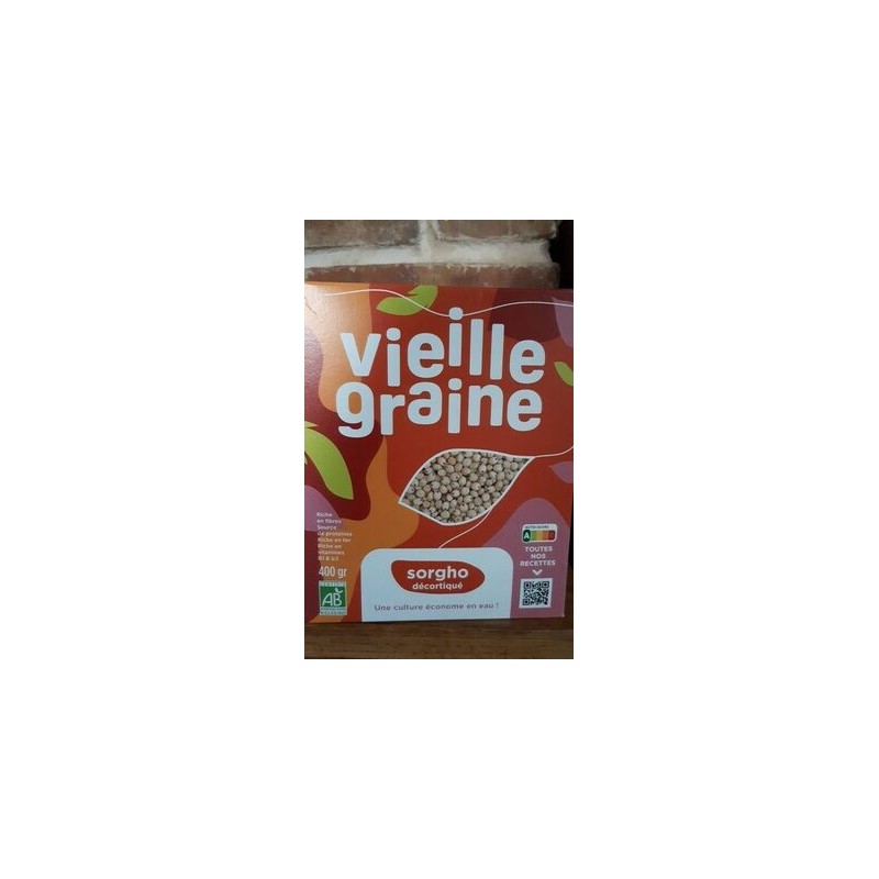 SORGHO DECORTIQUE BIO 400G SORGHO DECORTIQUE BIO 400G
