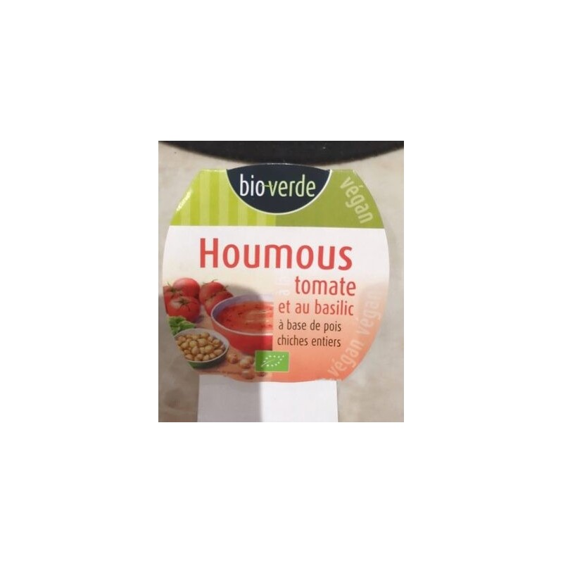 HOUMOUS TOMATE BASILIC BIO VER