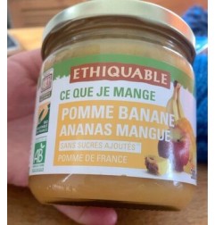 PUREE  POMME BANANE ANANAS MAN