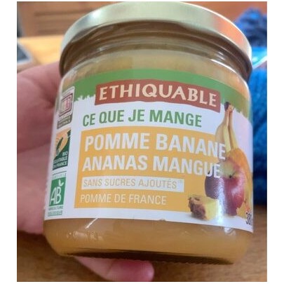 PUREE  POMME BANANE ANANAS MAN