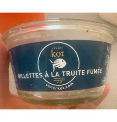 RILLETTES TRUITE FUMEE 180G