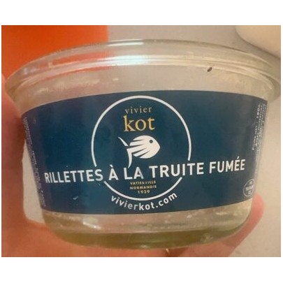 RILLETTES TRUITE FUMEE 180G