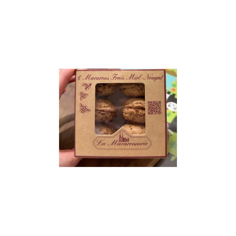 MACARON MIEL NOUGAT PAR 6