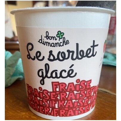 SORBET FRAISE BON DIMANCHE