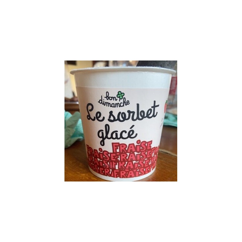 SORBET FRAISE BON DIMANCHE