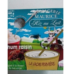 RIZ AU LAIT RHUM RAISIN 4X125G